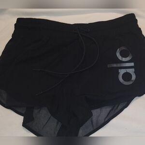 ALO Yoga Black Ambiance Athletic Shorts